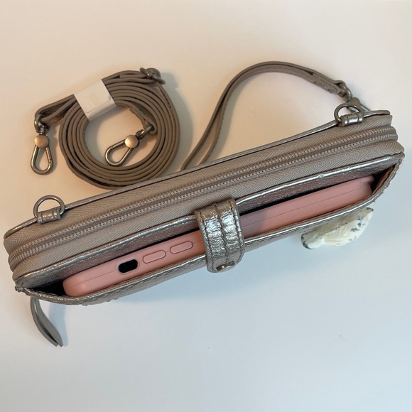 The Sak Iris Genuine Leather Smartphone Wallet Crossbody - Picture 3 of 9